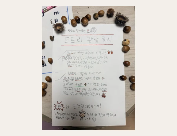 토토와 함께하는 도토리 관찰 일지 · 제공된 미리보기 자료